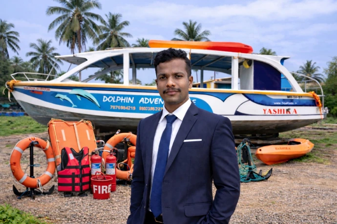 Kiran Ganapati Ambig - Founder of Dolphin Adventures Gokarna